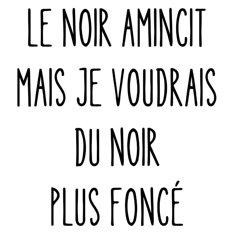 le noir amincit