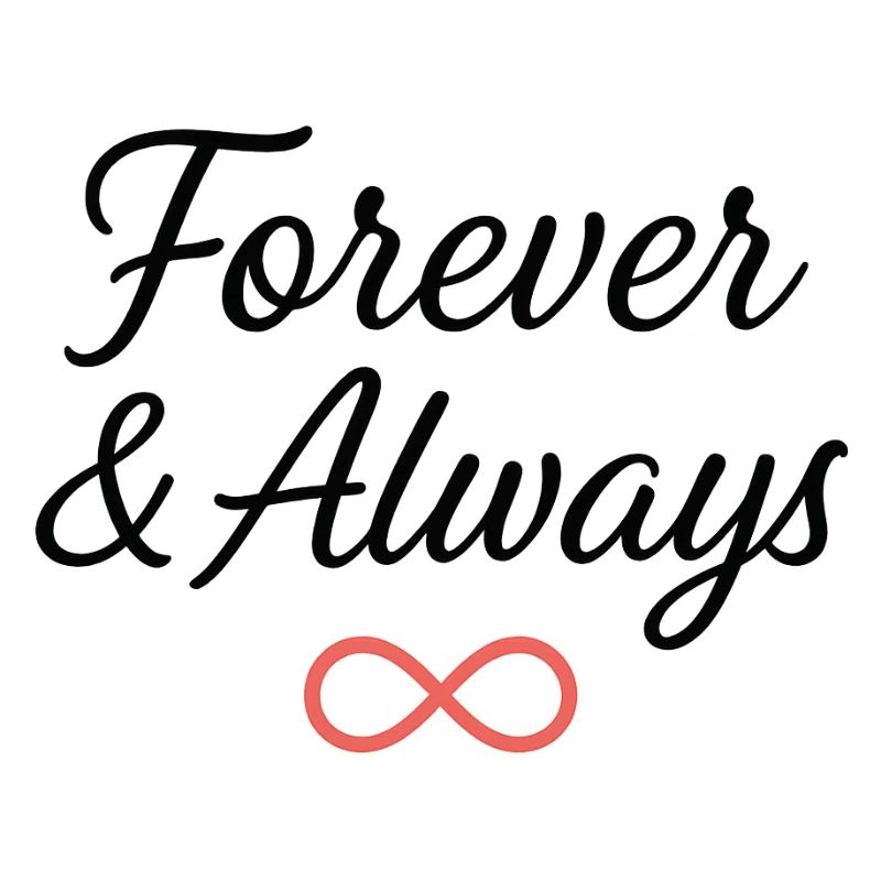 Conception de typographie de symbole de l’infini éternel