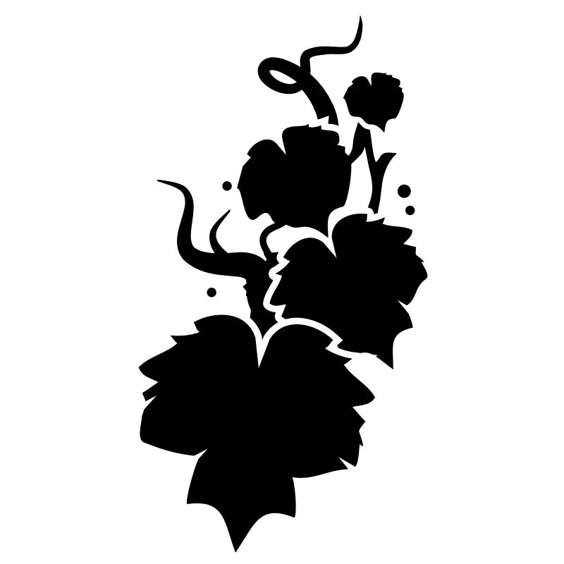 a vine silhouette