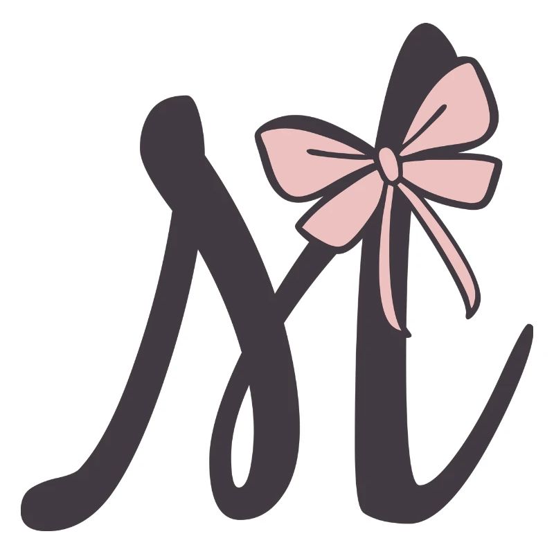 Anfangsbuchstabe M Schleifchen