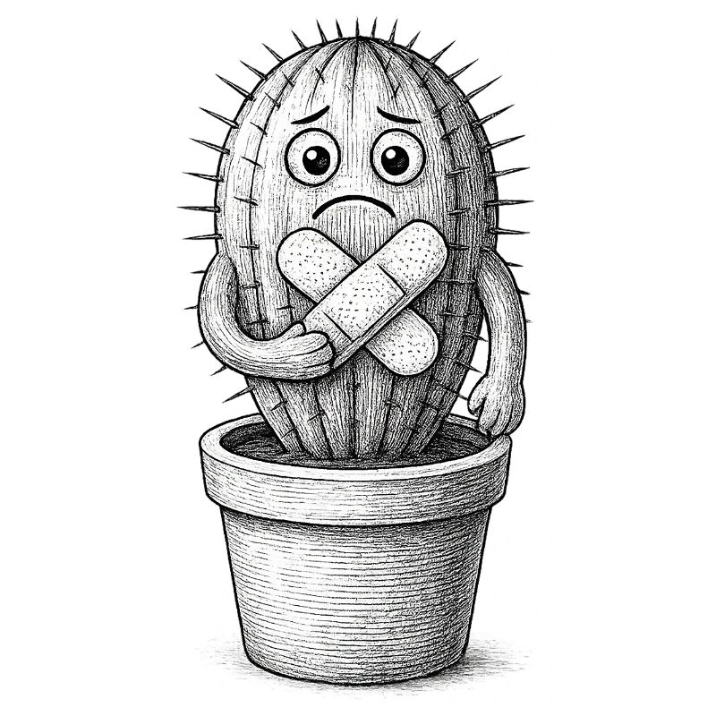 Bandaged Sad Cactus