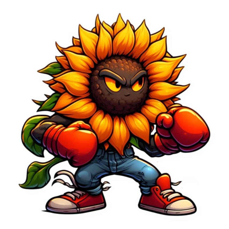 Sonnenblume steigt in den Ring