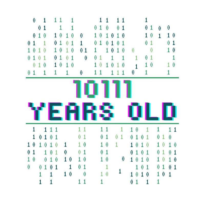 23. Geburtstag 23 Jahre alt Binärcode Coder