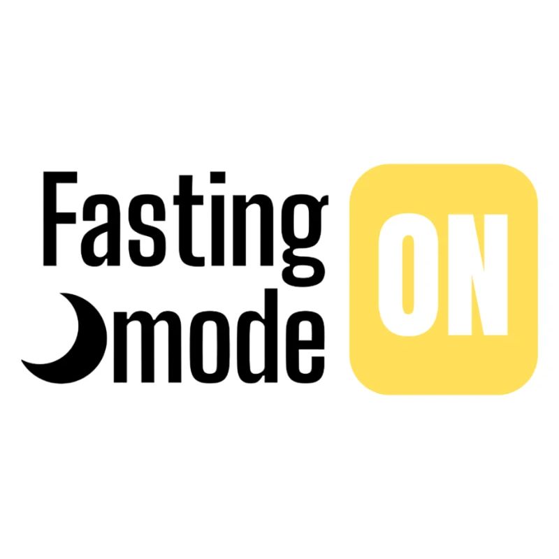 Fasting mode ON text design