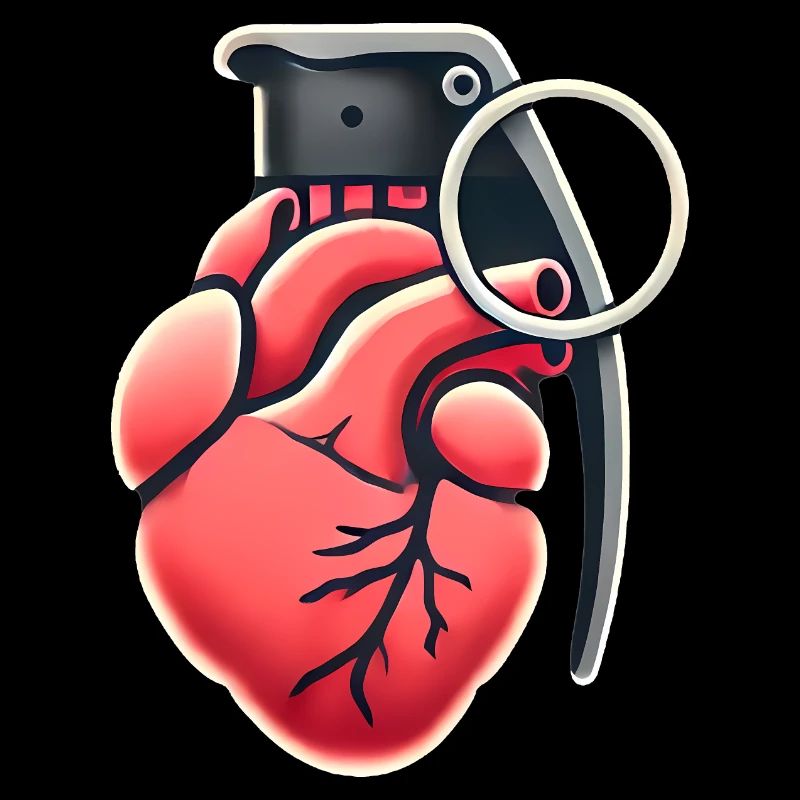 Explosive Herzgranate Design