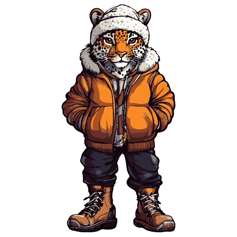 Leopard Funny Winter