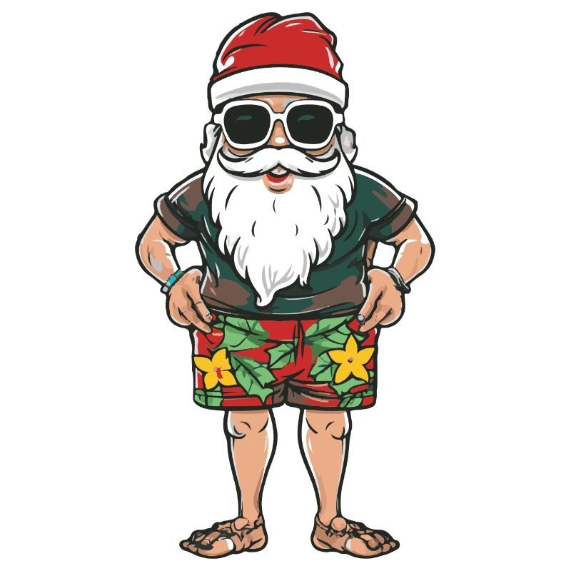Weihnachtsmann Urlaub Santa