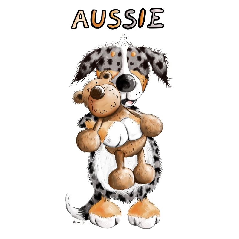 Aussie with teddy