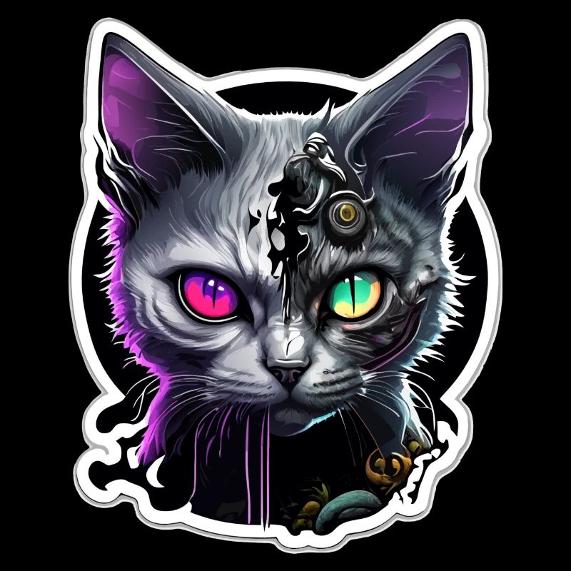 Tête de Zombie Cat