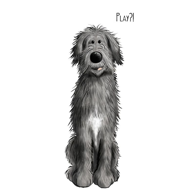 Irischer Wolfshund Play