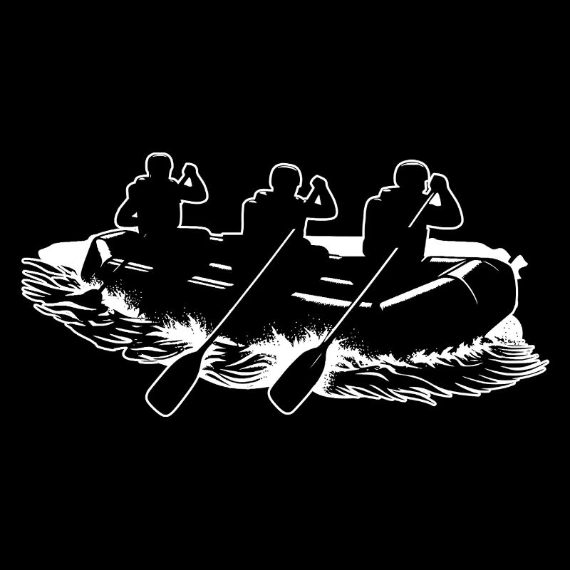 Motif de contour de rafting