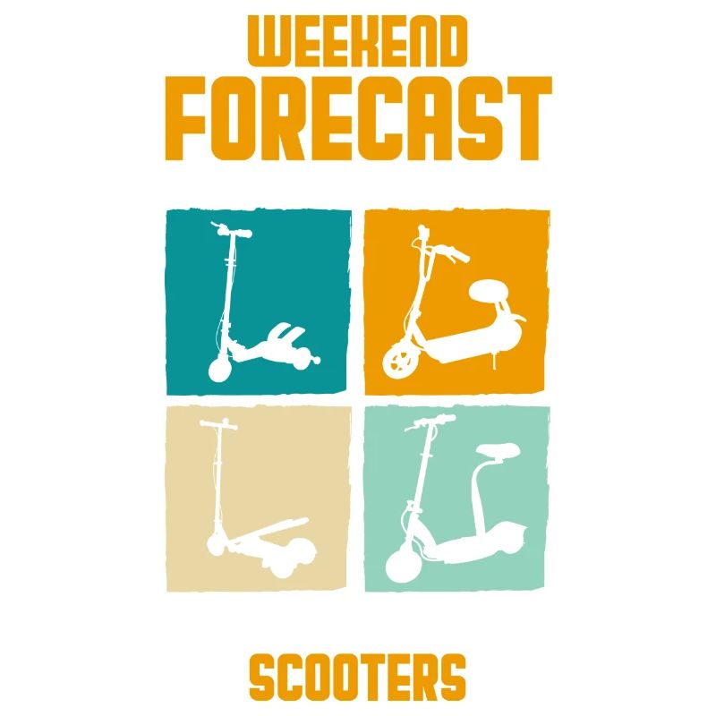 Rollerfahrer Elektrisch E-Roller Hybrid