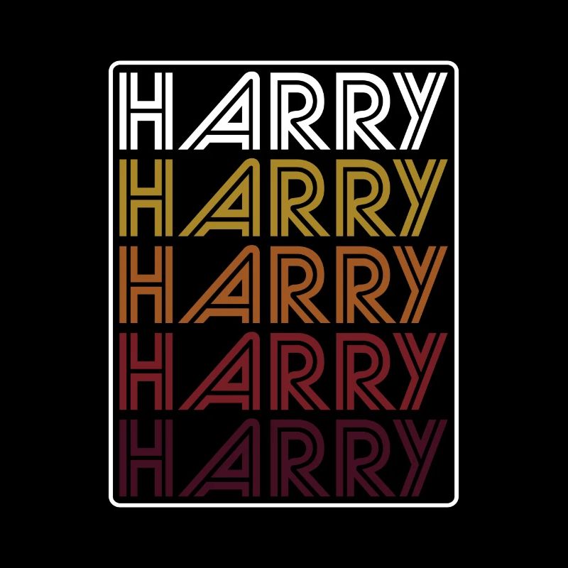 Harry Retro Wordmark Pattern