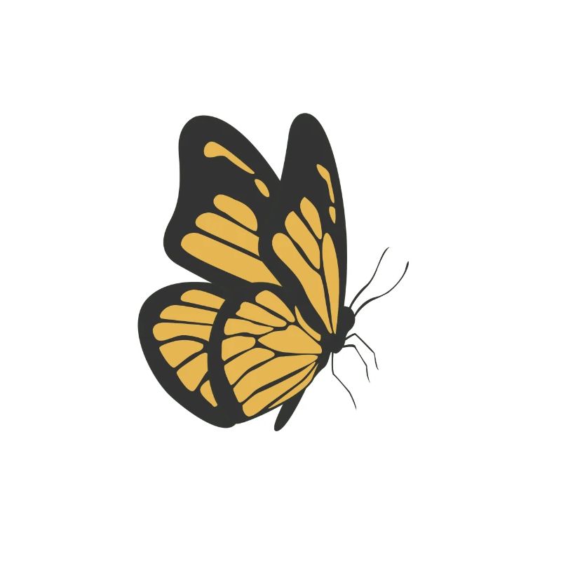 Papillon jaune papillon