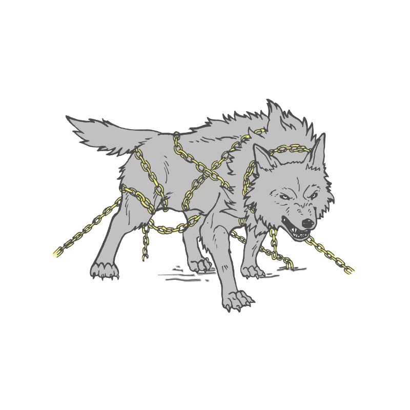 Wolf in chains