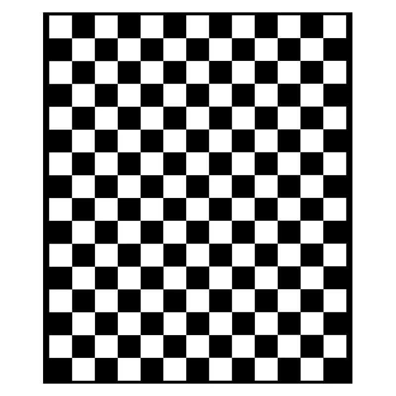Checkerboard I Pattern Squares black and white