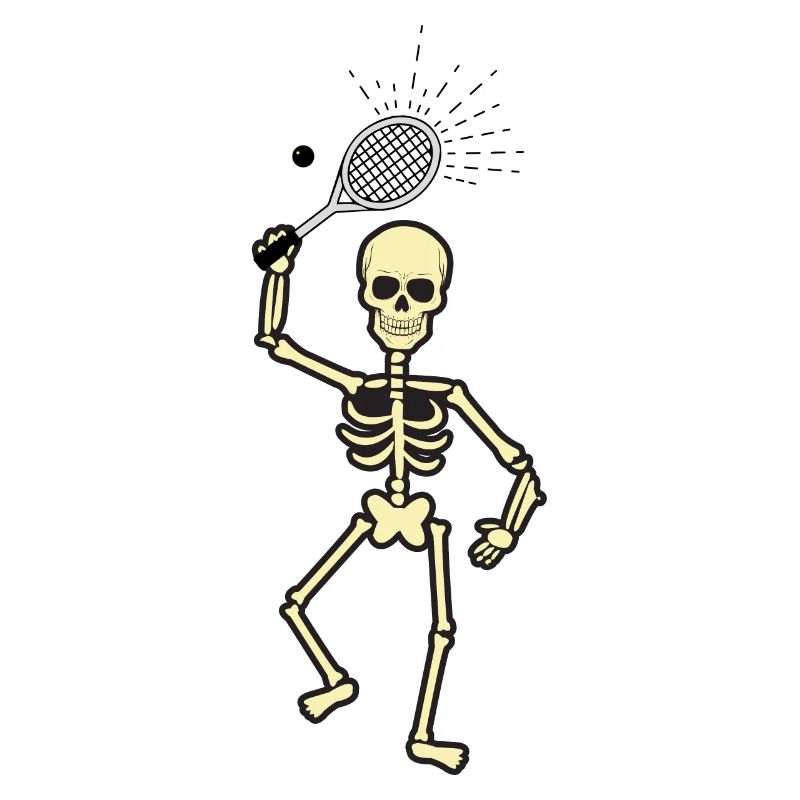 Squash Skelett Geschenk Shirt