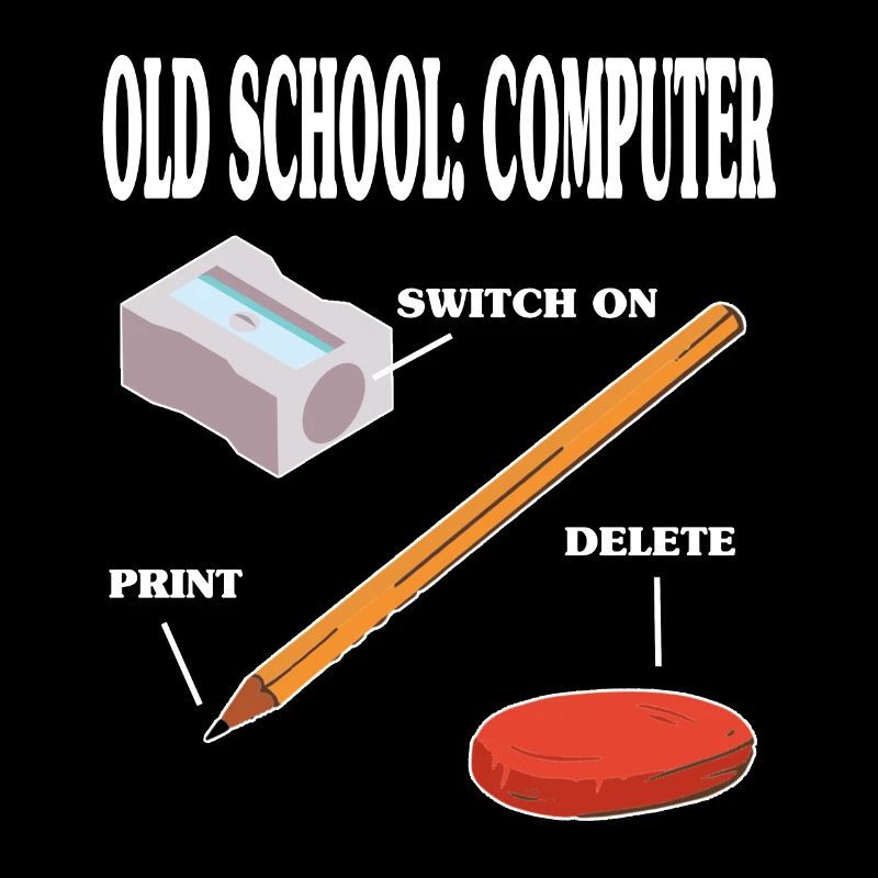 Old school computer pc technology