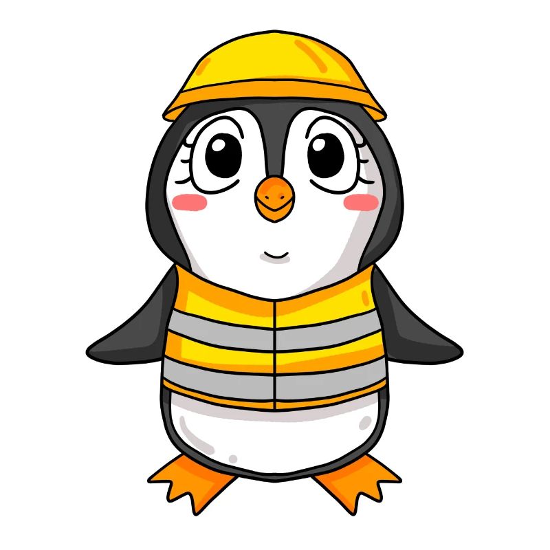 Cadeau de construction de maison de construction de maison de pingouin