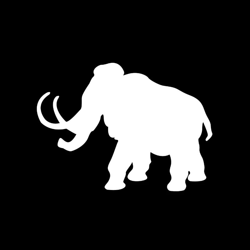 Mammoth Silhouette Stone Age