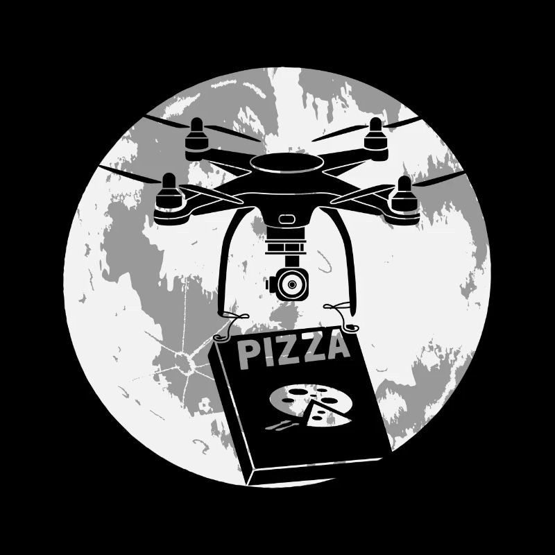 Drone Moon Pizza