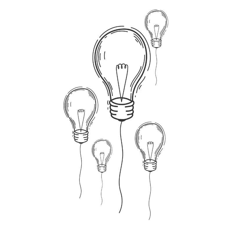 Light Bulbs Street Art Graffiti Spray Art