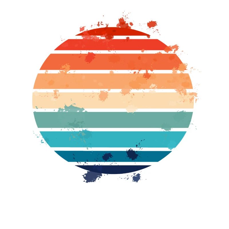 Splatter Retro Sunset