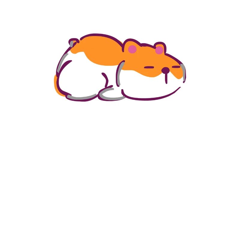 Sleeping hamster
