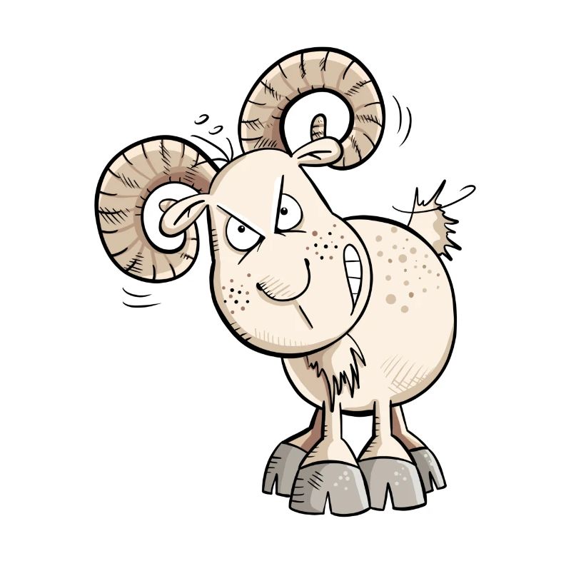 Kein Bock Widder I Schaf I Ziegen Bock I Goat