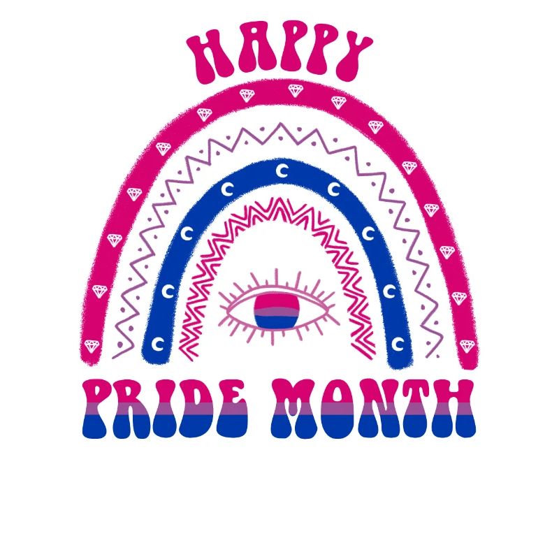 Boho Rainbow Happy Pride Month Bisexual