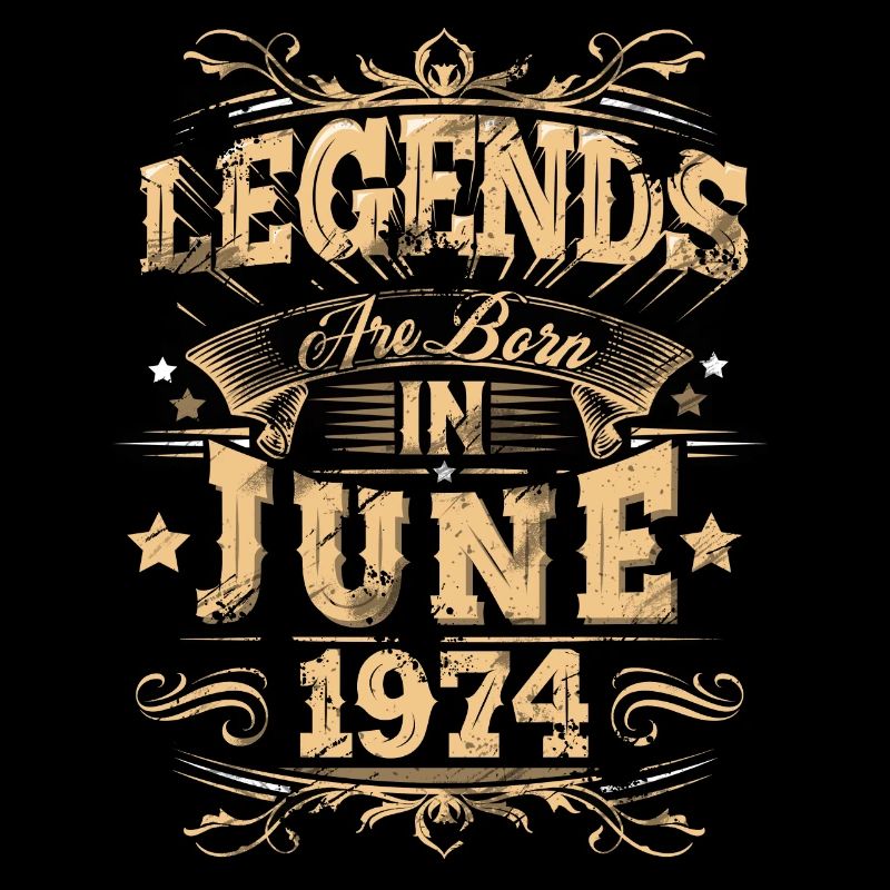 1974 Juni Geburtstag Legende
