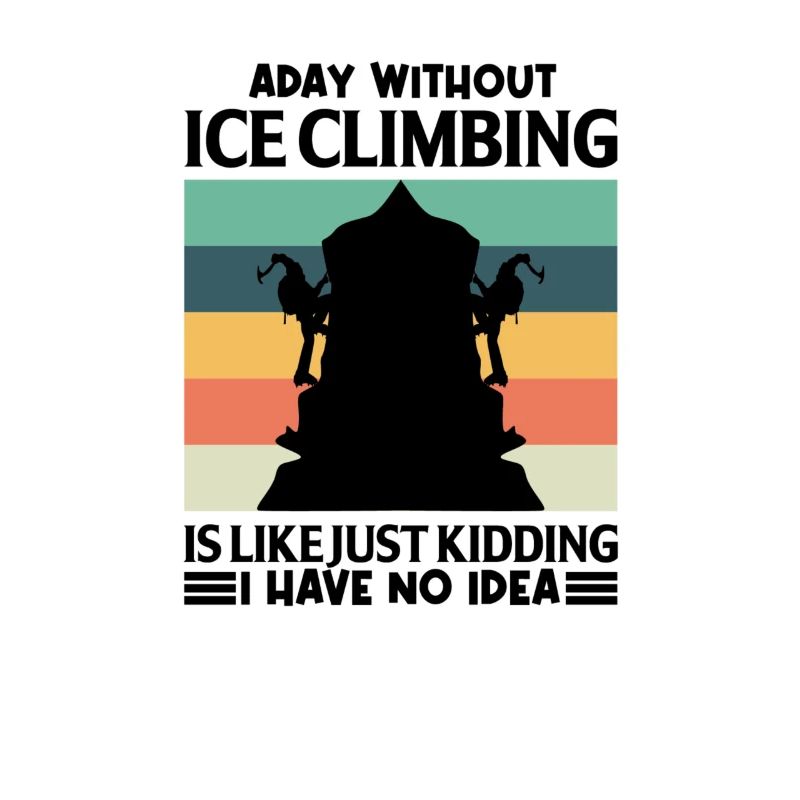 Eiskletterer Eisklettern Sportler Eis Klettern