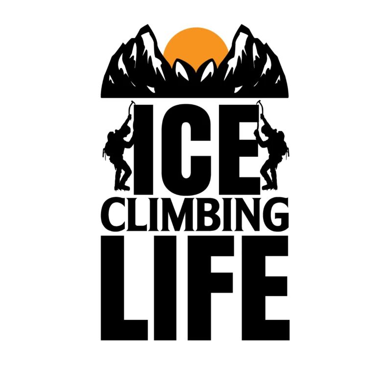 Eiskletterer Eisklettern Sportler Eis Klettern