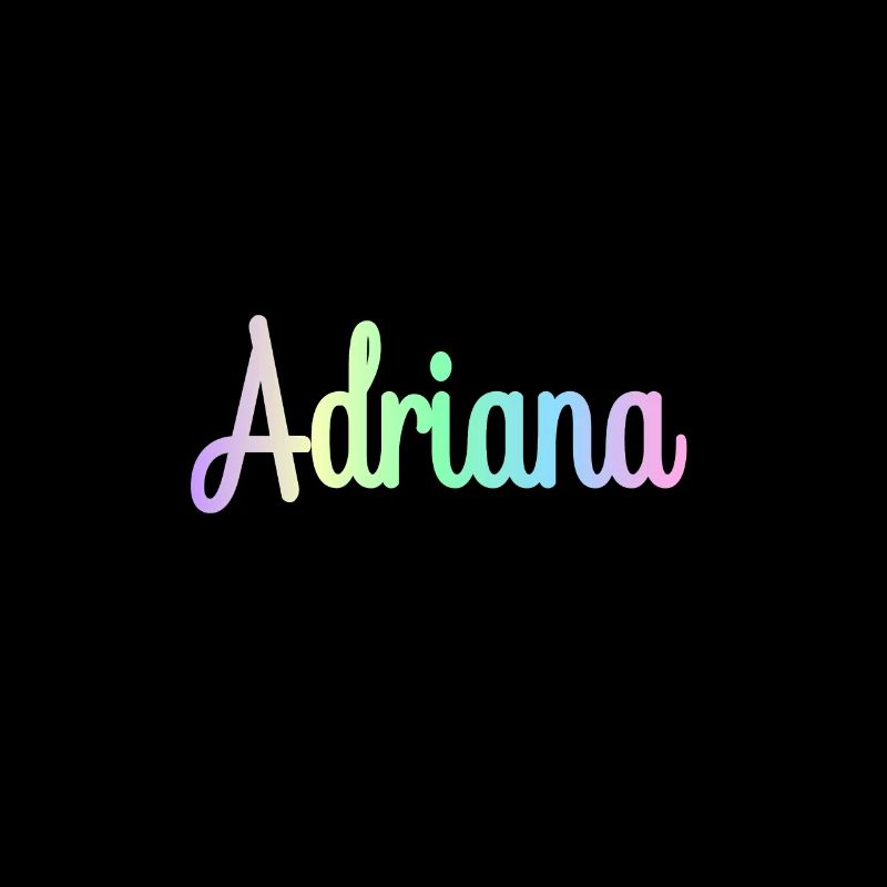 ADRIANA Rainbow Cursive Minimaliste