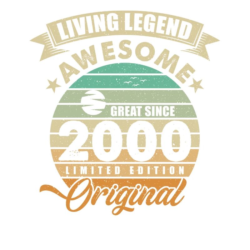 2000 Geburtstag Retro Orginal