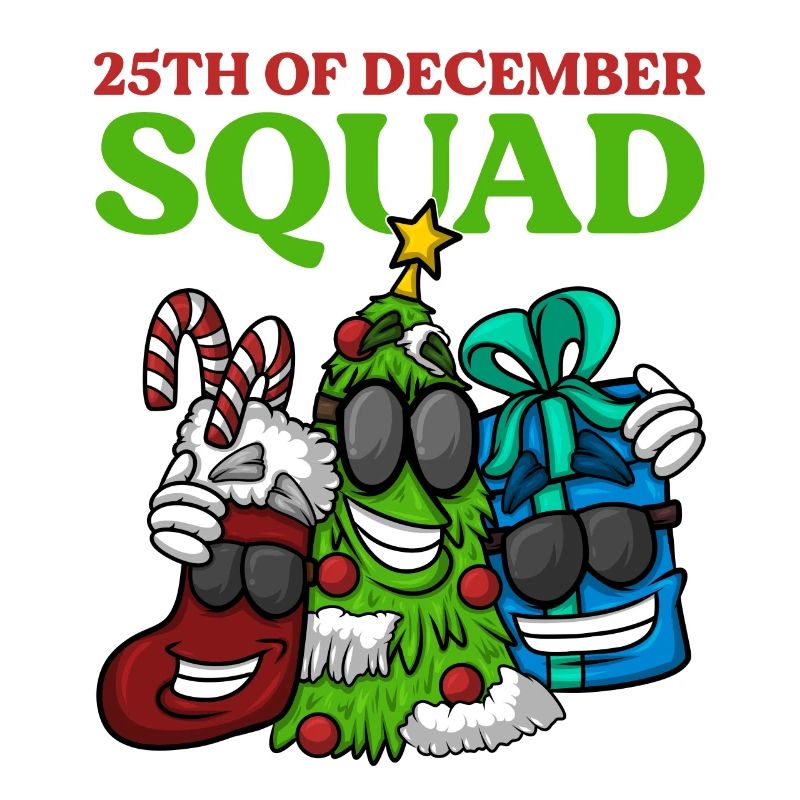 25th December Squad Sock Christmas Tree Gift