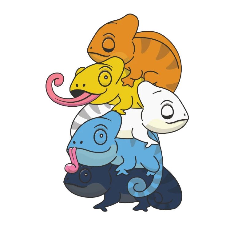 Aroace Flag Pride LGBTQ Chameleon Bunch