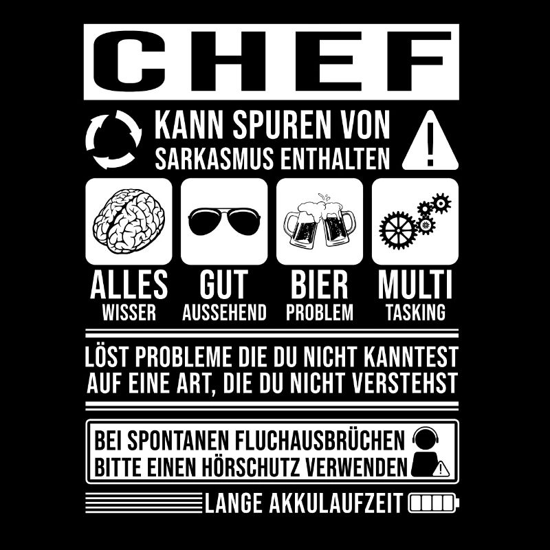 Chef Spruch lustig