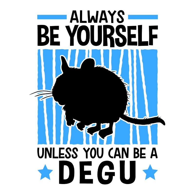 Dann sei ein Degu Nagetier Chile Degu