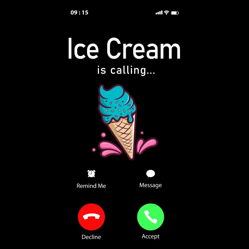 Ice Cream Phone Display Cone Ice