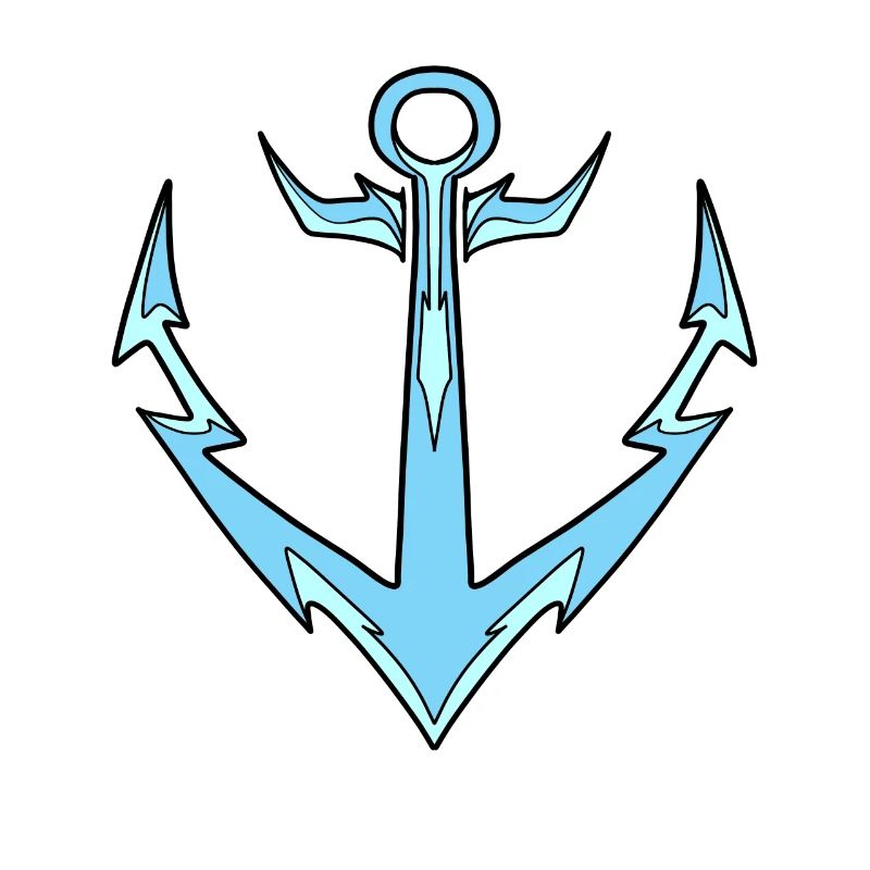 Anker hellblau
