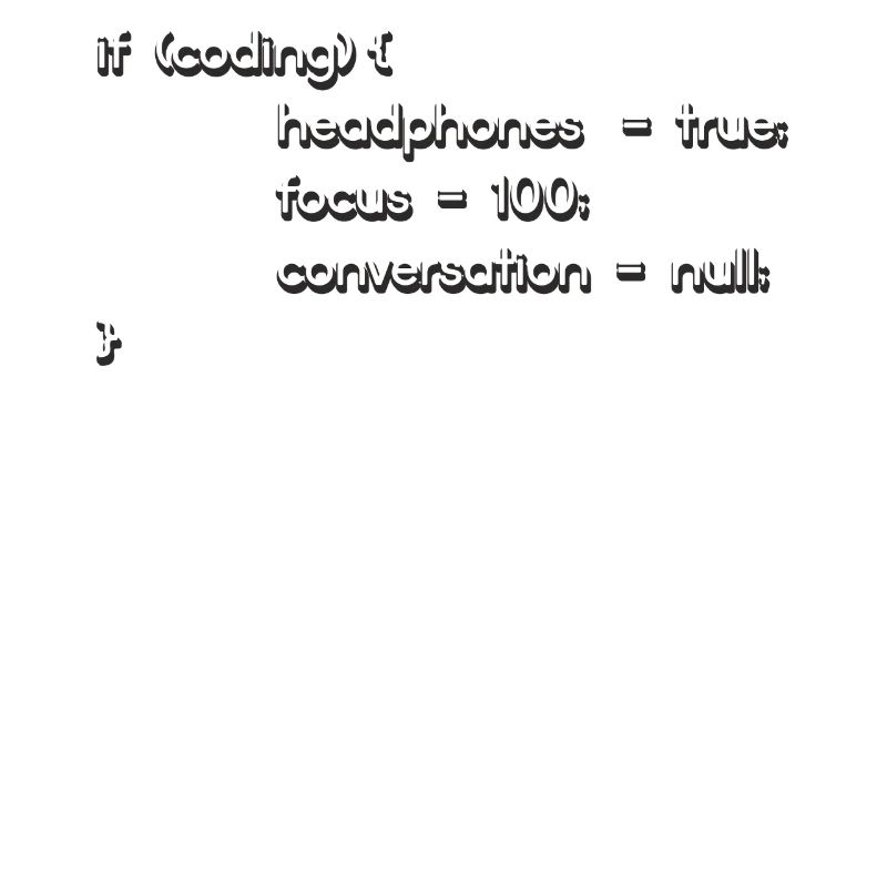 Headphones, encoders, programmers coding