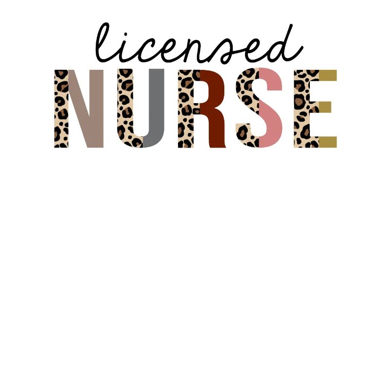 Licensed Nurse Leopard Print Funny