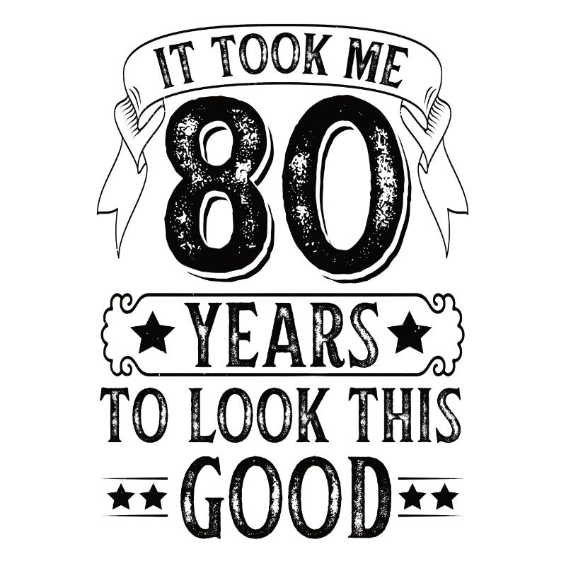 80 Years Birthday Gift Age Celebration