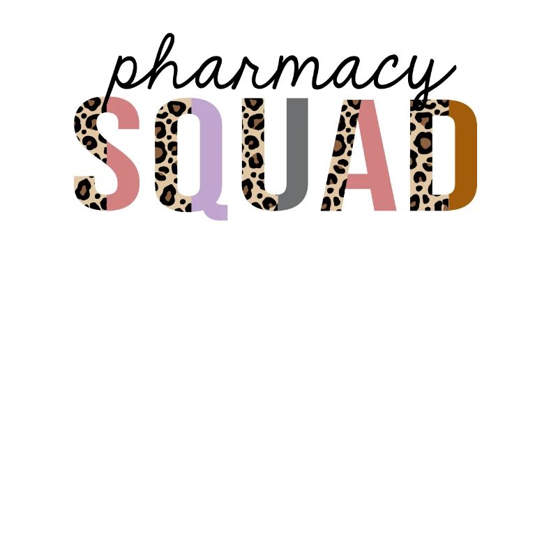 Pharmacy Squad Leopard Print Funny