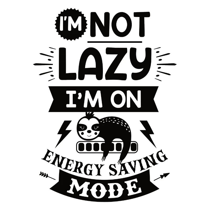 Sloth Energy Saving Mode Lazy Sloth Spell