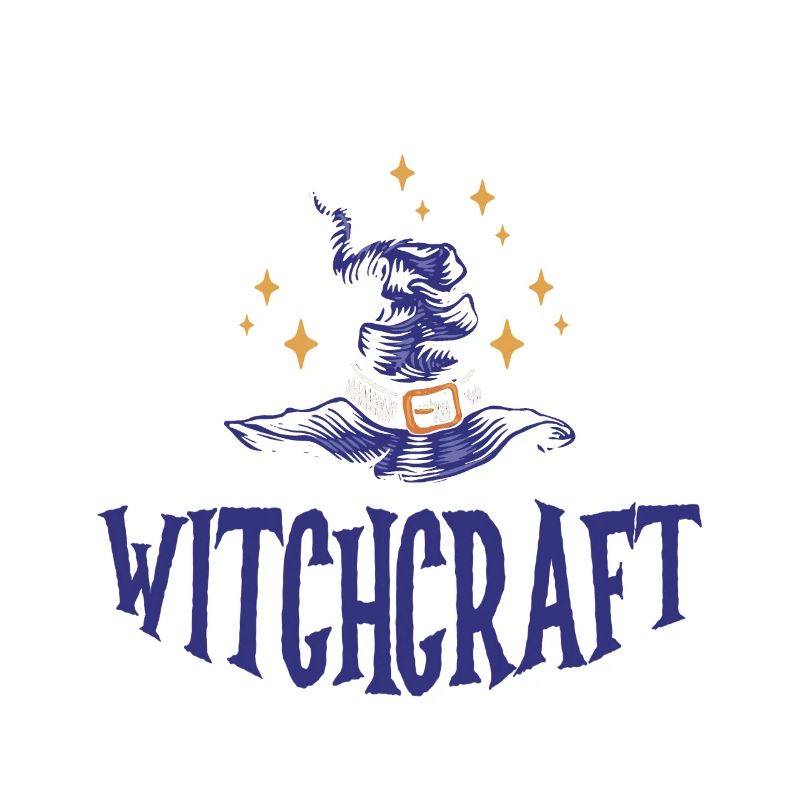 Powered By Witchcraft Witch Hat Spooky Wizardry