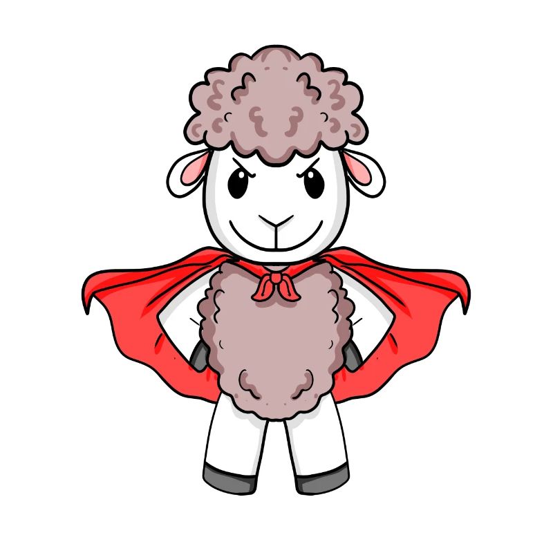 Super-héros de mouton