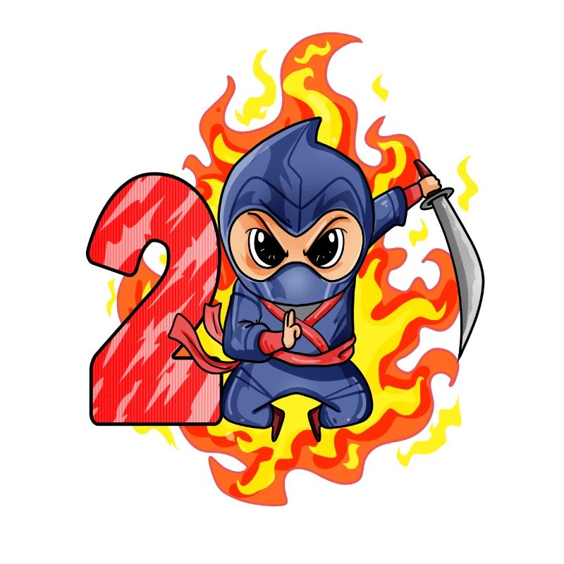 2ème anniversaire Garçon 2 ans Ninja