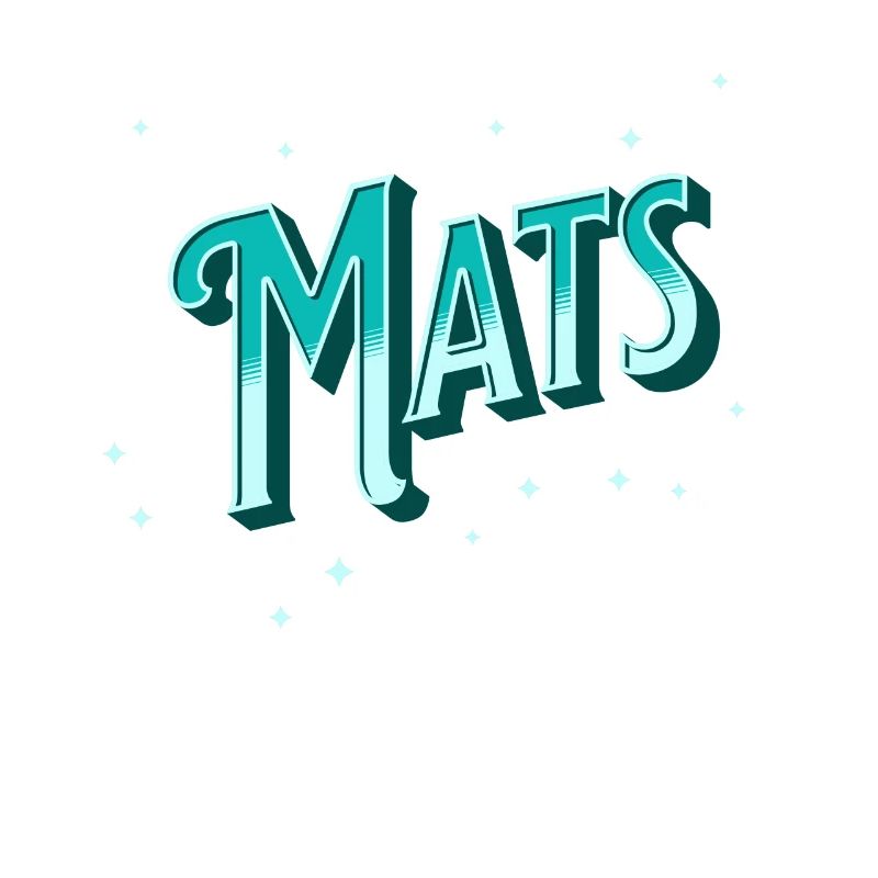 Mat's name personalized